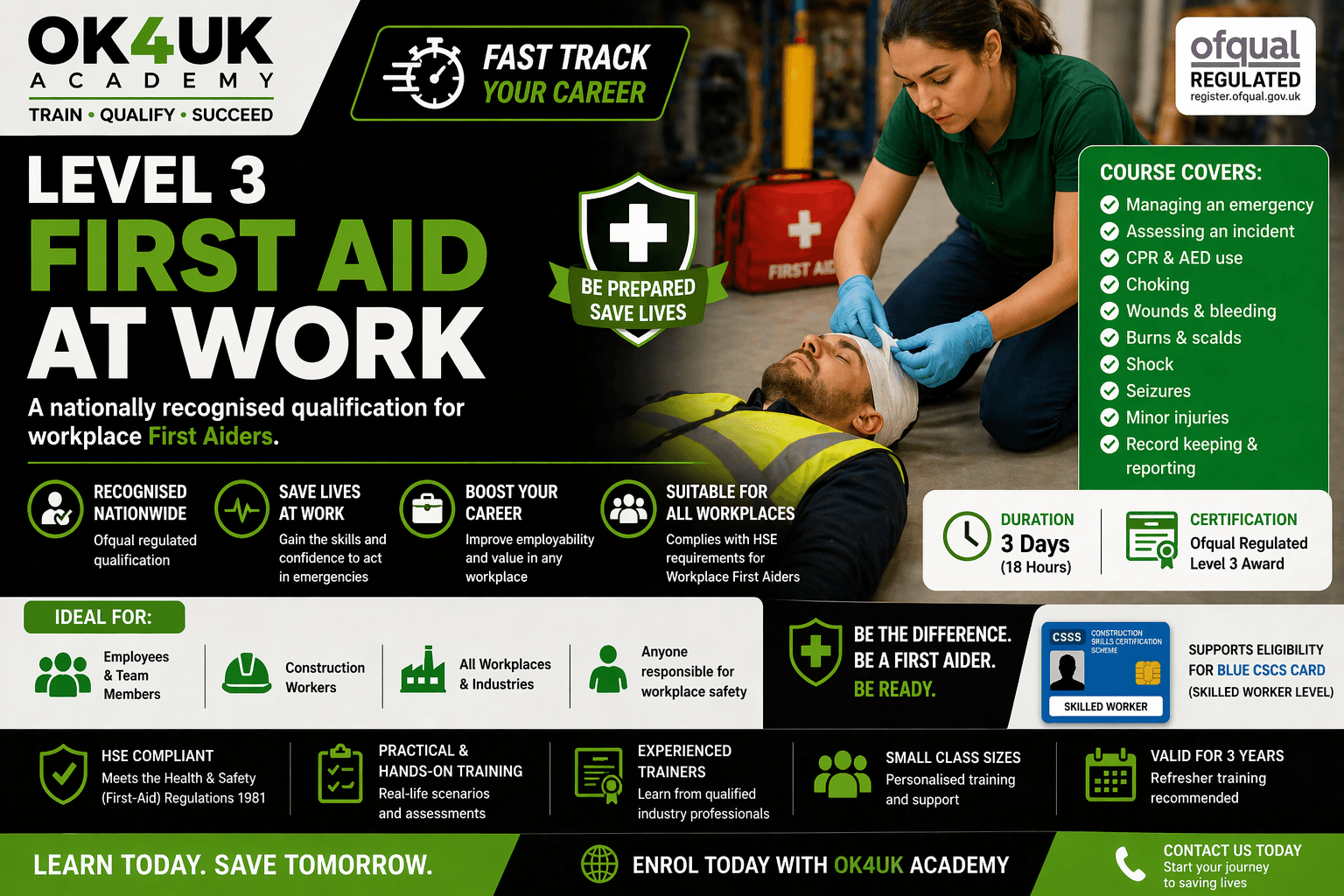 Level 3 First Aid at Work qualification